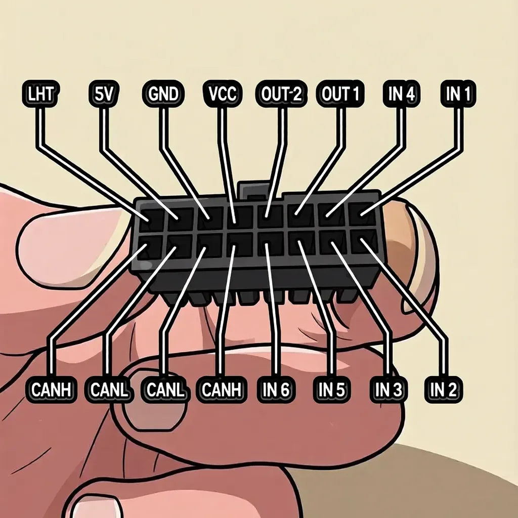 16-pin Molex pin layout